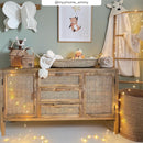 Ensemble Tiki buffet et meuble TV en bois