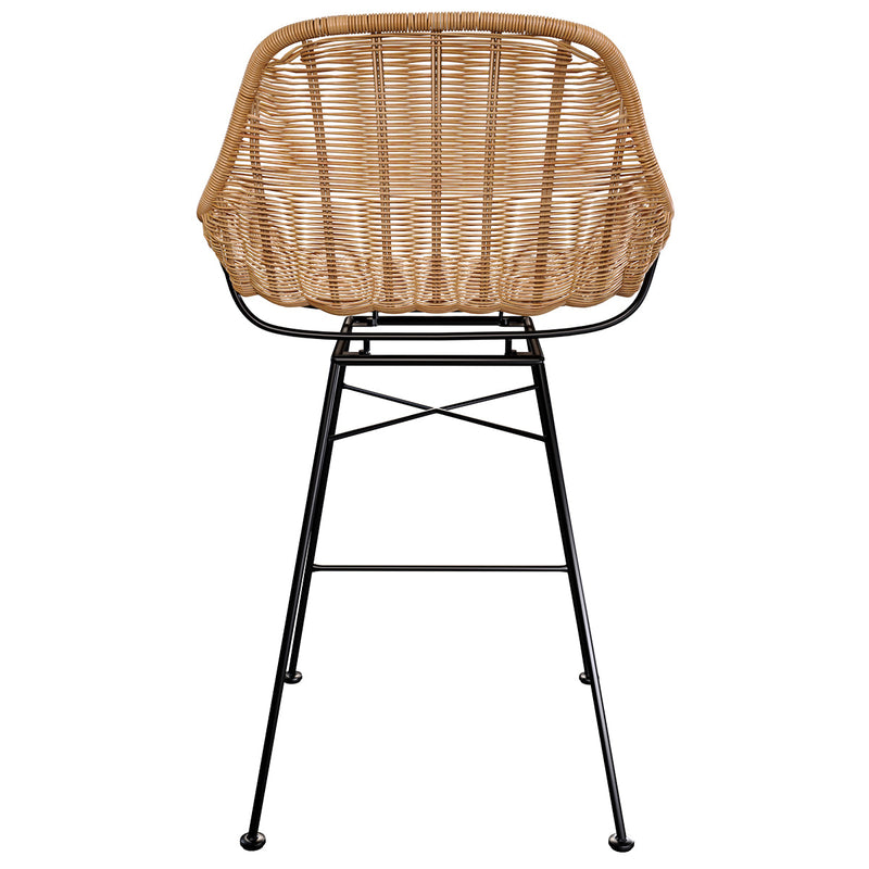 Set of 2 Carmela Bar Stools - Light Brown