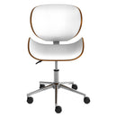Chaise de bureau blanche Baudoin