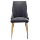 acheter chaise confortable gris velours