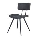 Chaise Texas grise / noire (lot de 2)