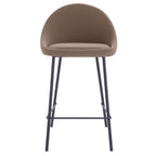 Misty - Set of 2 Brown Pu Center Island Chairs