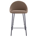 Chaise de bar mi-hauteur Misty marron 65cm (lot de 2)