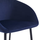 Set of 2 Marquise Bar Stools - Blue