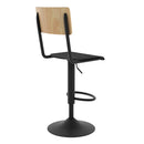 Set of 2 Clem Bar Stools - Light Brown