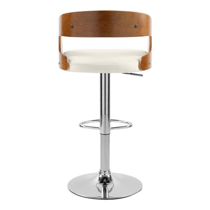 Chaise de bar blanche Louis 62/84 cm