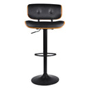 Chaise de bar Melchior noire 65/86 cm