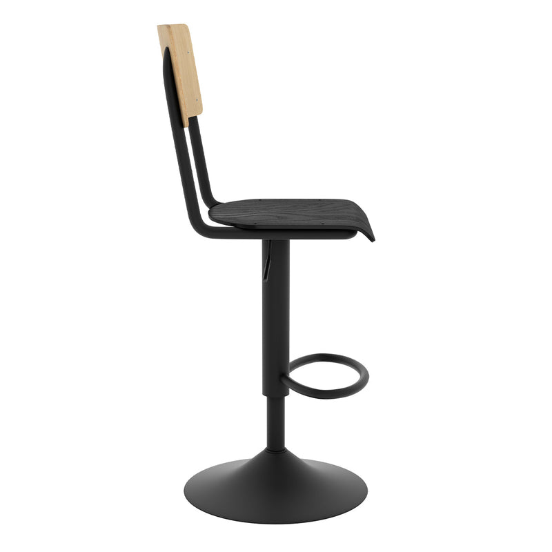 Set of 2 Clem Bar Stools - Light Brown