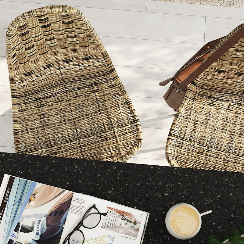Set of 2 Tiptur Bar Stools - Brown