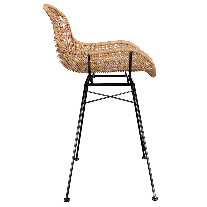 Set of 2 Carmela Bar Stools - Light Brown