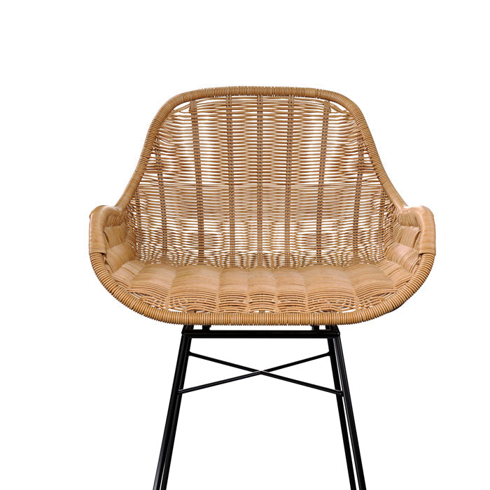 Set of 2 Carmela Bar Stools - Light Brown