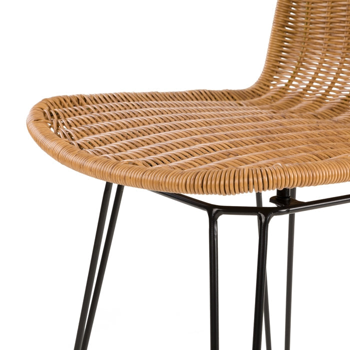 Set of 2 Jigani Bar Stools - Natural Brown