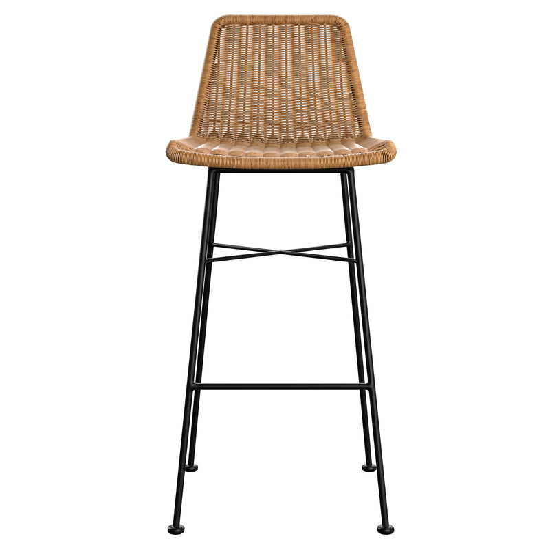 Set of 2 Mandya Bar Stools - Brown