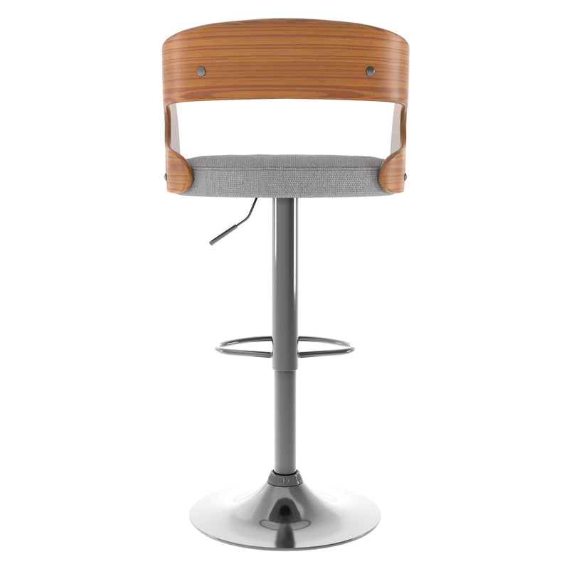 Chaise de bar gris clair Louis 62/84 cm
