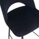 Set of 2 Penelope Bar Stools - Black