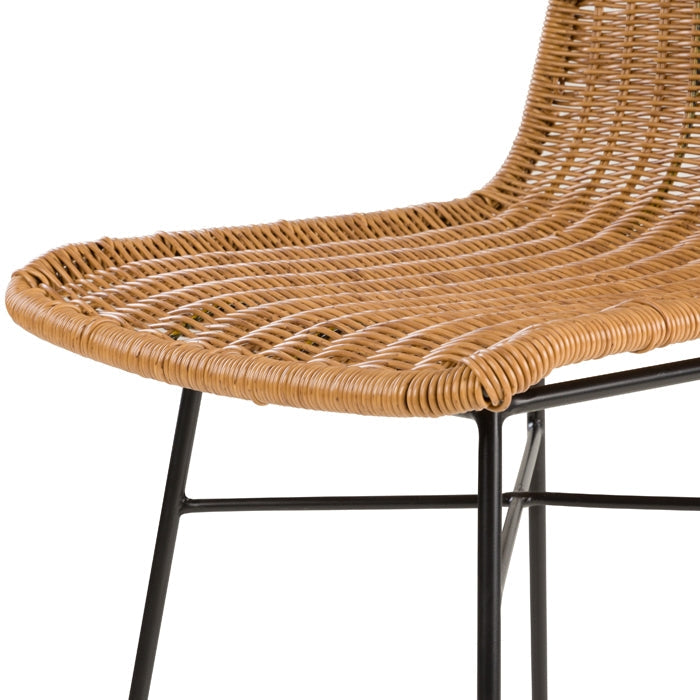 Set of 2 Mandya Bar Stools - Brown