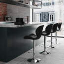 Chaise de bar noire Mazzia 53/74 cm (lot de 2)