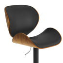 Chaise de bar noire Baudoin 63/84 cm