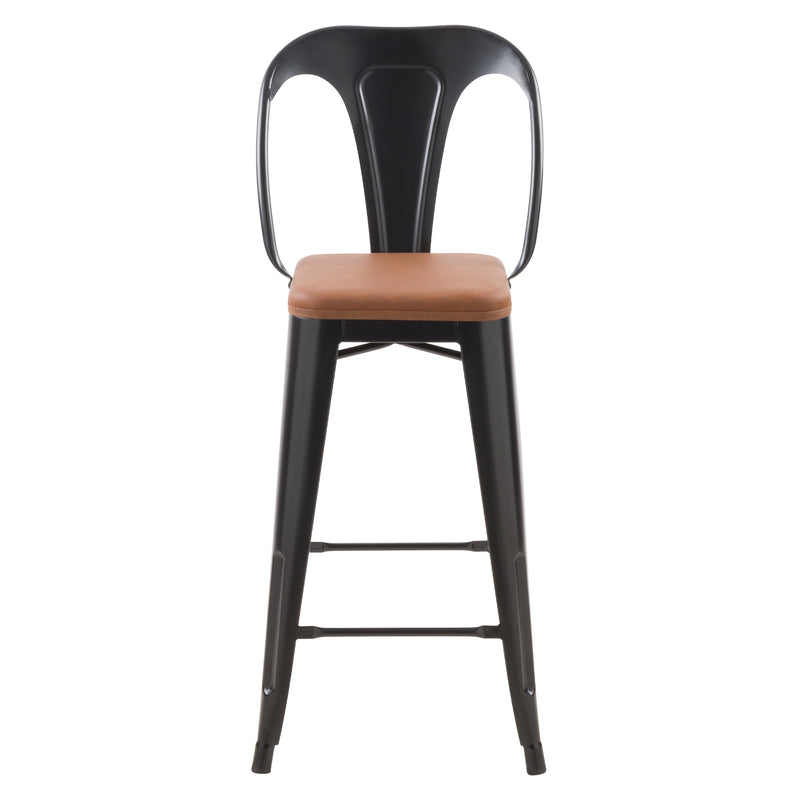 Set of 2 Charly Bar Stools - Black