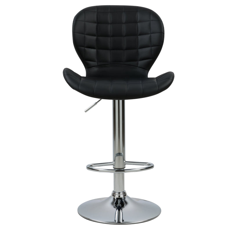 Chaise de bar noire Mazzia 53/74 cm (lot de 2)