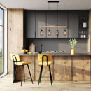 acheter chaise de bar texas jaune lot de 2