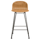 Set of 2 Jigani Bar Stools - Natural Brown
