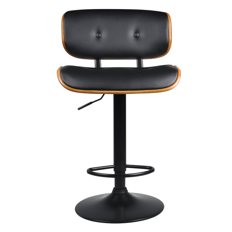 Chaise de bar Melchior noire 65/86 cm