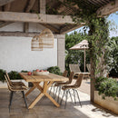 acheter chaise lot de 2 en resine naturelle