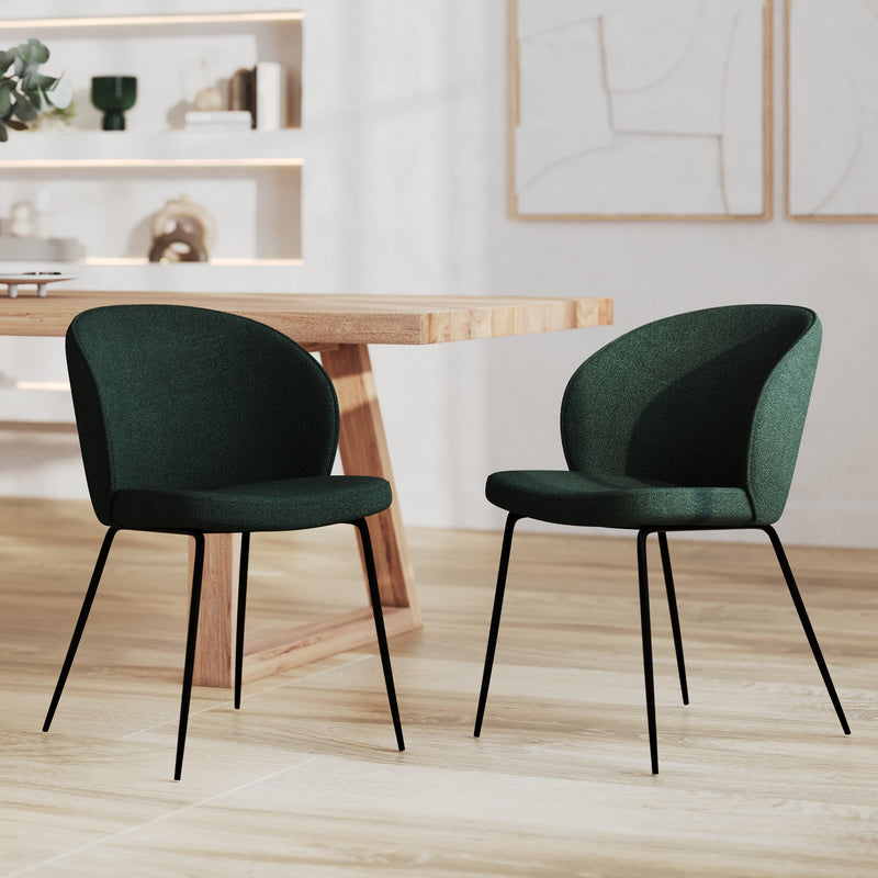 Set of 2 Groom Chairs - Green