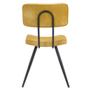 acheter chaise lot de 2 jaune vintages