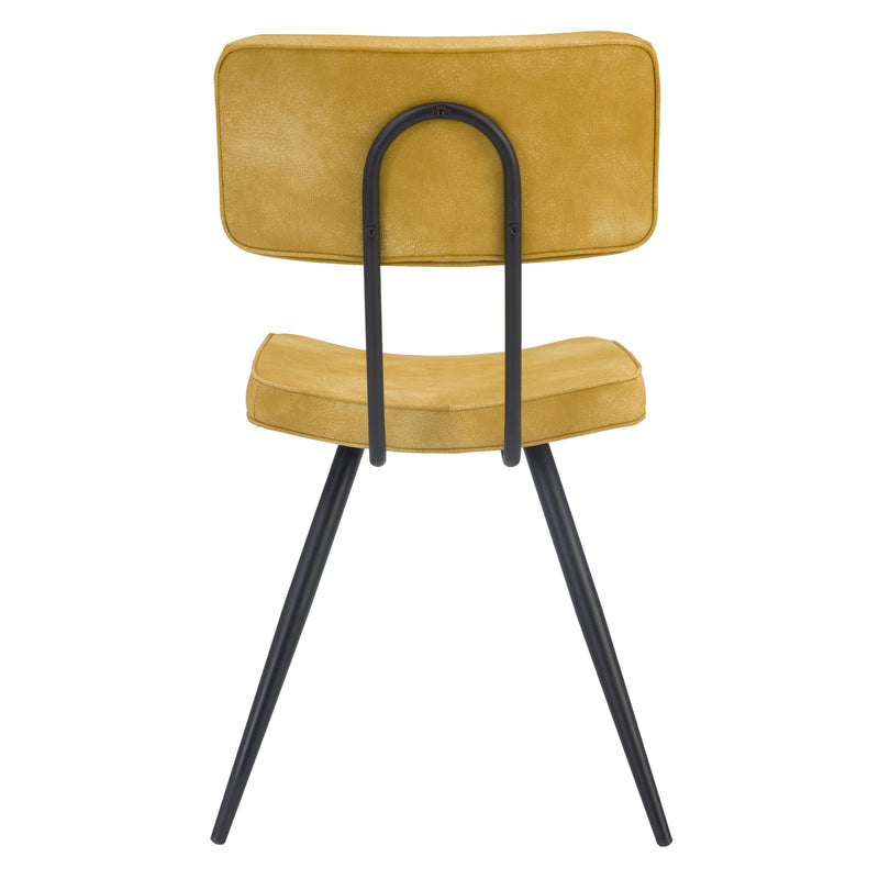 acheter chaise lot de 2 jaune vintages