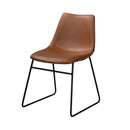 Set of 2 Gaspard Chairs - Brown
