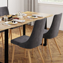 acheter chaise scandinave velours gris