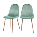 acheter chaise velours vert d eau fredrik