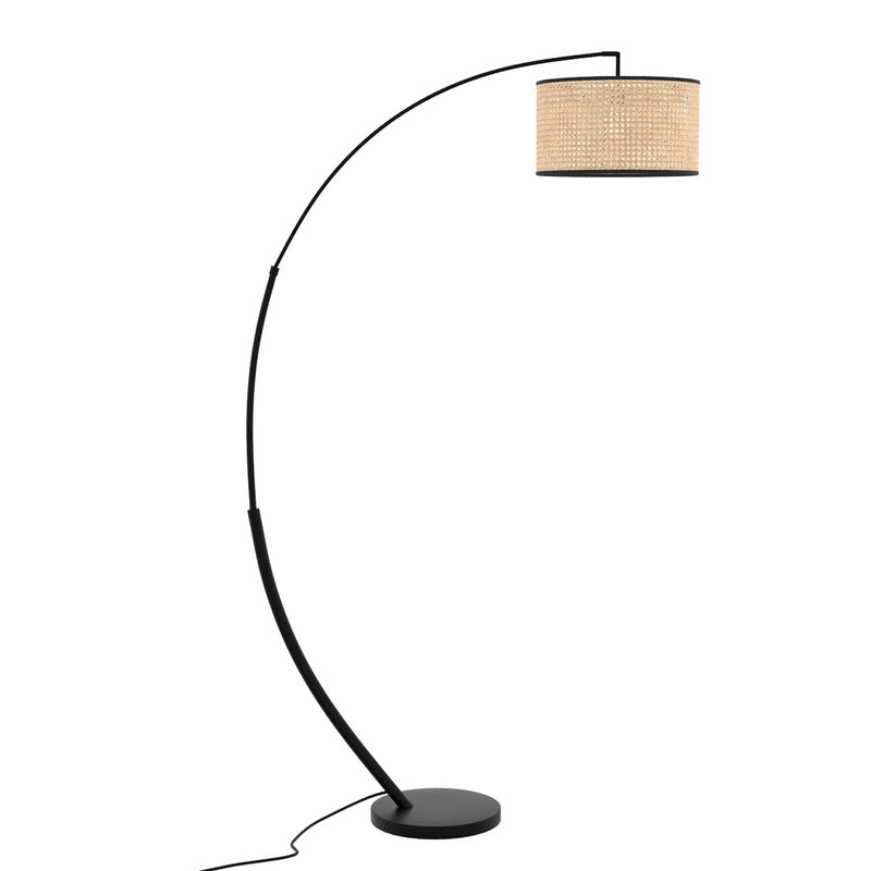 Lampadaire Aimée en rotin naturel