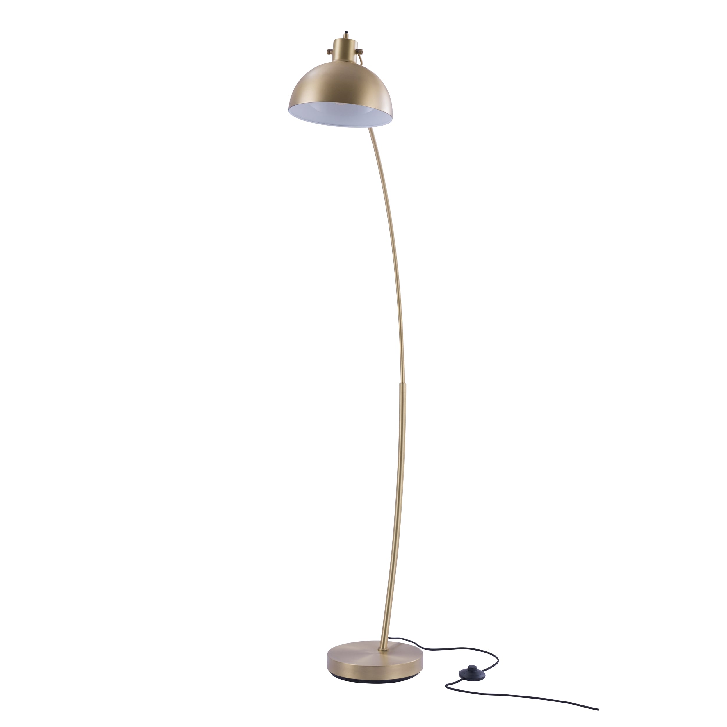 Jersey - Brass Color Metal Floor Lamp