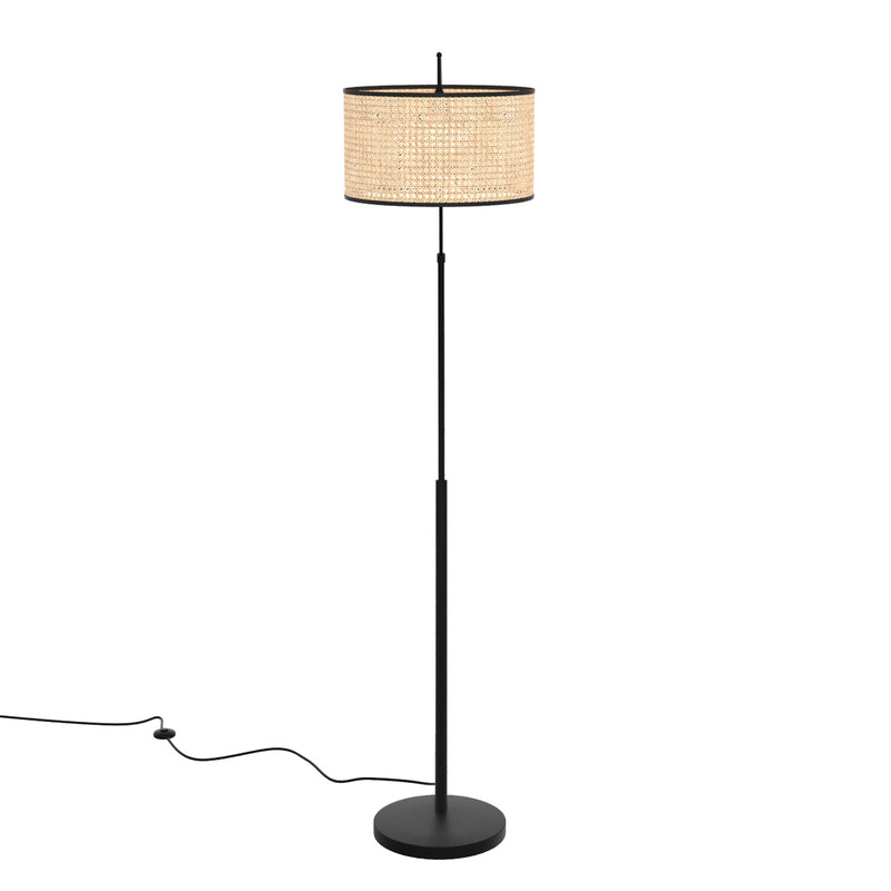 Lampadaire Aimée en rotin naturel