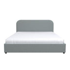 Tilly - Cama Doble Con Baúl De Tela Gris