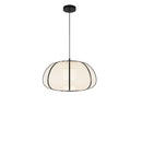 Suspension Hana en bambou noir 38 cm