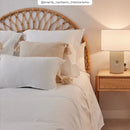 acheter t_te de lit ethnique en rotin naturel