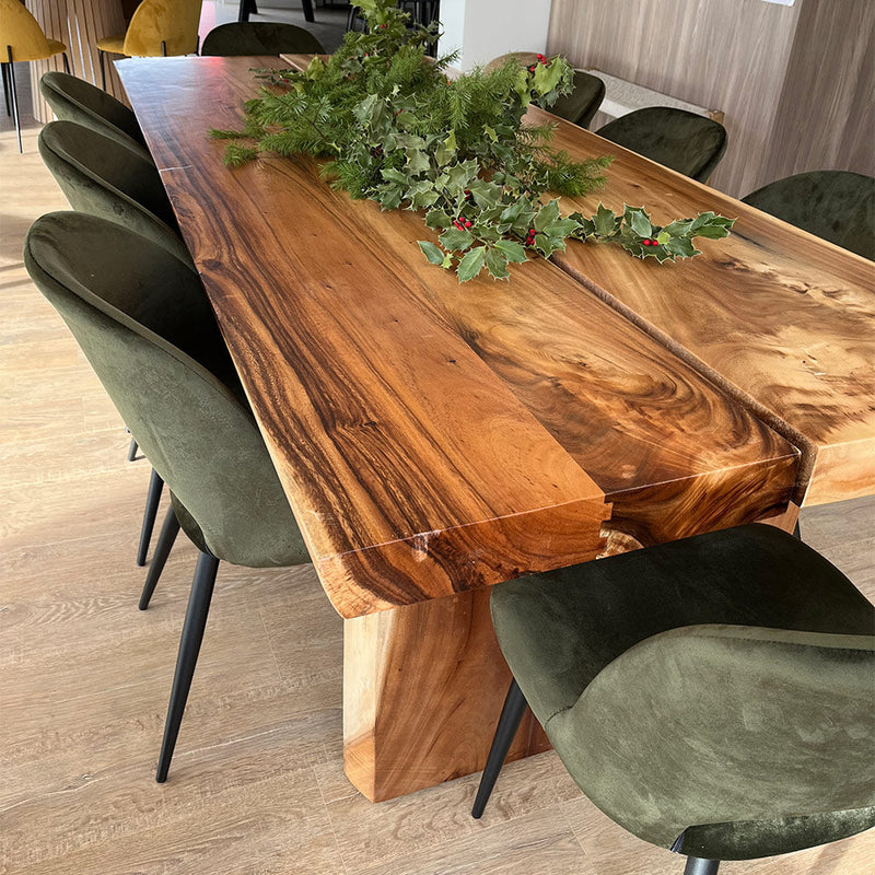 acheter table 8 places en bois de suar massif
