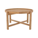 Table basse Kouma D70 cm en bois de teck recyclé