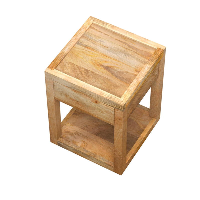 Jakarta Bedside Table - Light Wood