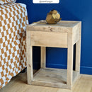 Jakarta Bedside Table - Light Wood