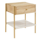 Doori Bedside Table - Light Brown