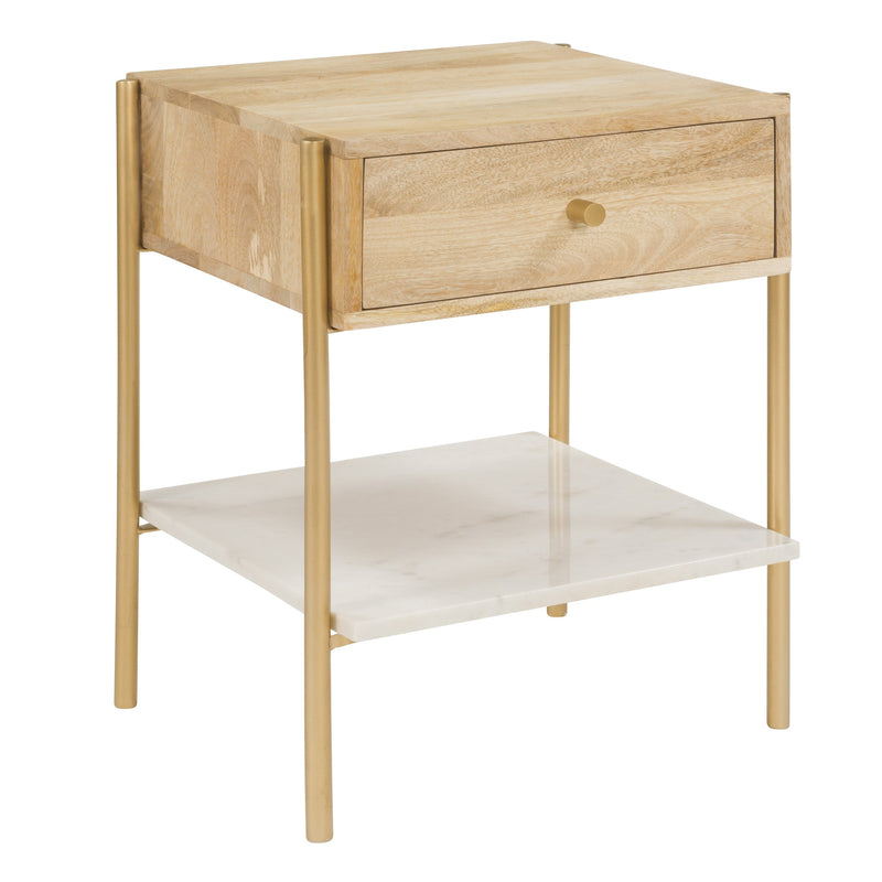 Doori Bedside Table - Light Brown