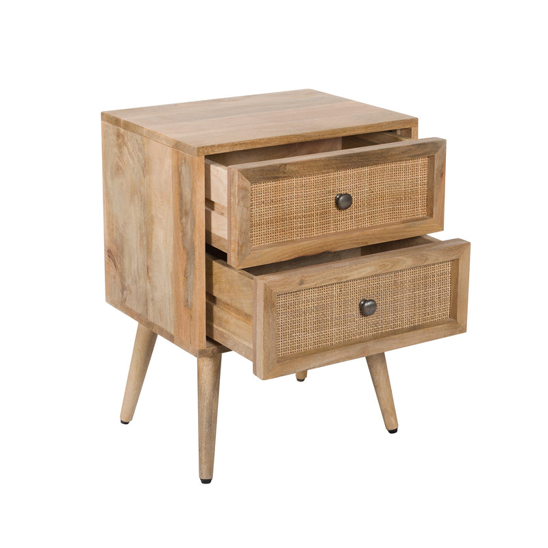 Table de chevet Cody en cannage