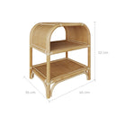 Table de chevet en rotin Gaspy