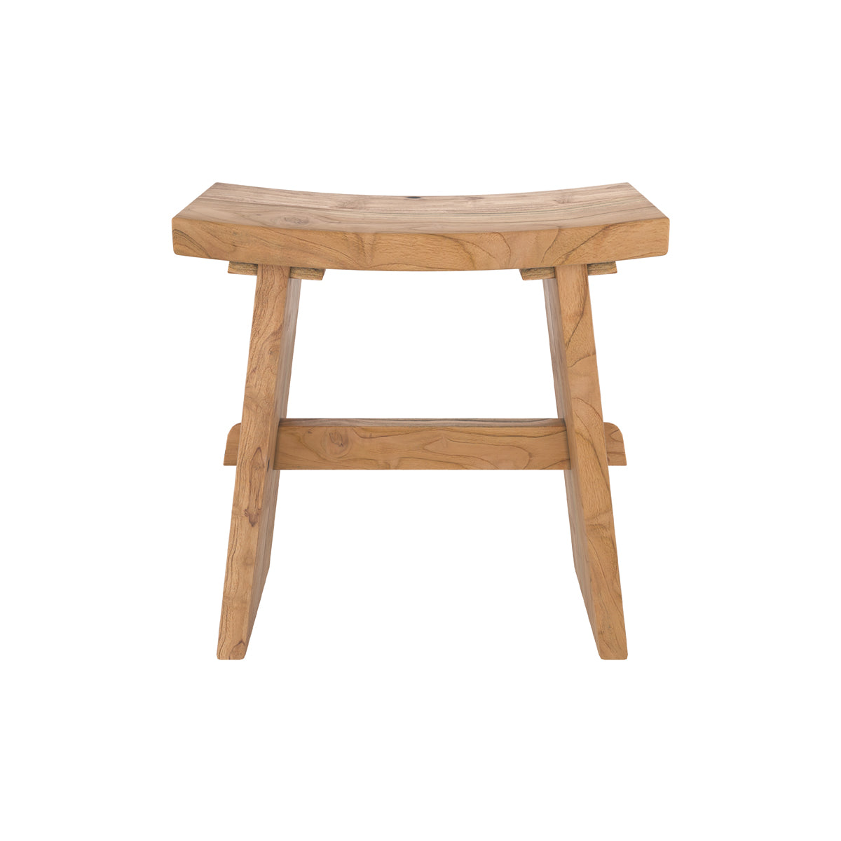 Eka - Taburete de madera de teca reciclada