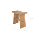 Tabouret Eka en bois clair